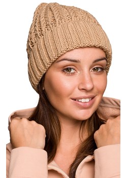 BK057 czapka klasyczna, Kolor karmelowy, Rozmiar uniwersalny, BE Knit ze sklepu Primodo w kategorii Czapki zimowe damskie - zdjęcie 140691536