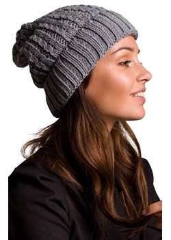 BK057 czapka klasyczna, Kolor szary, Rozmiar uniwersalny, BE Knit ze sklepu Primodo w kategorii Czapki zimowe damskie - zdjęcie 140691539