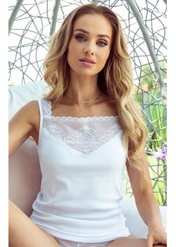 Koszulka damska biała z koronką Manuela, Kolor biały, Rozmiar S, Eldar ze sklepu Primodo w kategorii Bluzki damskie - zdjęcie 140692698