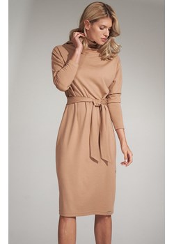 Sukienka M726, Kolor beżowy, Rozmiar L/XL, Figl ze sklepu Primodo w kategorii Sukienki - zdjęcie 140694109