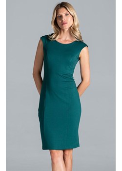Ołówkowa sukienka damska midi zielona M834, Kolor zielony, Rozmiar M, Figl ze sklepu Primodo w kategorii Sukienki - zdjęcie 140694676