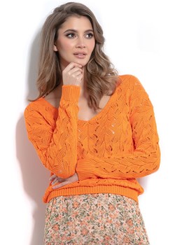 Sweter F1003, Kolor pomarańczowy, Rozmiar L/XL, Fobya ze sklepu Primodo w kategorii Swetry damskie - zdjęcie 140694798