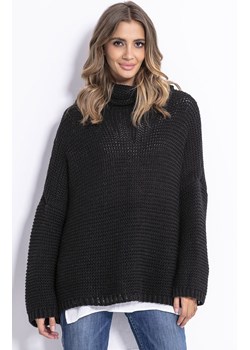 Sweter oversize czarny F811, Kolor czarny, Rozmiar S/M, Fobya ze sklepu Primodo w kategorii Swetry damskie - zdjęcie 140695926