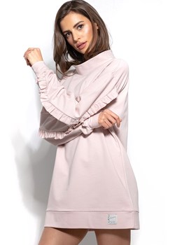 Bluza F933, Kolor róż pudrowy, Rozmiar S/M, Fobya ze sklepu Primodo w kategorii Bluzy damskie - zdjęcie 140696129