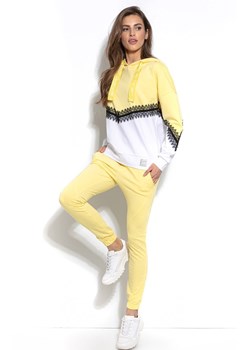 Spodnie F945, Kolor jasnożółty, Rozmiar L/XL, Fobya ze sklepu Primodo w kategorii Spodnie damskie - zdjęcie 140696157