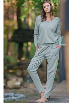 Karina komplet dresowy długie spodnie, długie rękawy, Kolor miętowy, Rozmiar S, Italian Fashion ze sklepu Primodo w kategorii Dresy damskie - zdjęcie 140696889