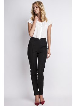 SD112 spodnie z wysokim stanem, Kolor czarny, Rozmiar XL, Lanti ze sklepu Primodo w kategorii Spodnie damskie - zdjęcie 140698307