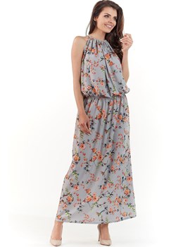 Sukienka L064, Kolor szary-kwiaty, Rozmiar S/M, Lou-Lou ze sklepu Primodo w kategorii Sukienki - zdjęcie 140700079
