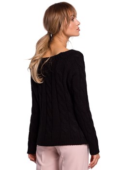 Sweter damski czarny M511, Kolor czarny, Rozmiar S/M, MOE ze sklepu Primodo w kategorii Swetry damskie - zdjęcie 140703837