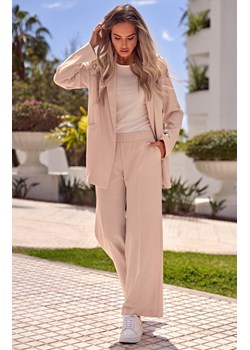 M570 spodnie z kantem, Kolor beżowy, Rozmiar L, MOE ze sklepu Primodo w kategorii Spodnie damskie - zdjęcie 140704339