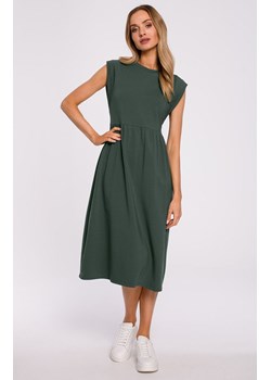 M581 sukienka midi, Kolor zielony, Rozmiar L, MOE ze sklepu Primodo w kategorii Sukienki - zdjęcie 140704467