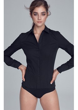 K54 klasyczna koszula body, Kolor czarny, Rozmiar 42, Nife ze sklepu Primodo w kategorii Koszule damskie - zdjęcie 140705776