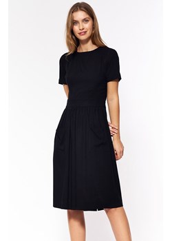 S203 wiskozowa sukienka bez pleców, Kolor czarny, Rozmiar 42, Nife ze sklepu Primodo w kategorii Sukienki - zdjęcie 140706207