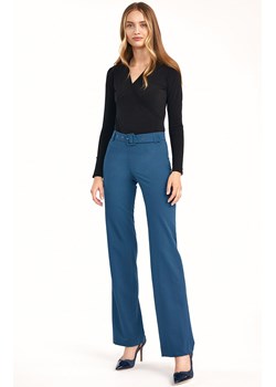Spodnie z rozszerzaną nogawką SD61, Kolor lazur, Rozmiar 36, Nife ze sklepu Primodo w kategorii Spodnie damskie - zdjęcie 140706305