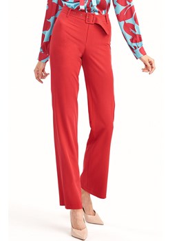 SD61 Spodnie z rozszerzaną nogawką, Kolor czerwony, Rozmiar 36, Nife ze sklepu Primodo w kategorii Spodnie damskie - zdjęcie 140706315