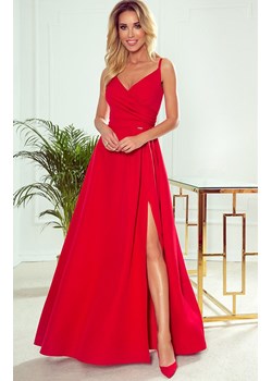 Chiara sukienka maxi 299-1, Kolor czerwony, Rozmiar L, Numoco ze sklepu Primodo w kategorii Sukienki - zdjęcie 140707096