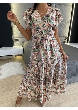 Sukienka Maxi w Orientalny Wzór ze sklepu ModnaKiecka.pl w kategorii Sukienki - zdjęcie 140752568