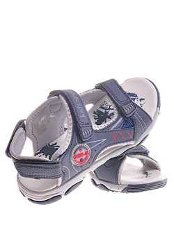 Granatowe chłopięce sandały z rzepem /B8-2 12027 T393/ ze sklepu Pantofelek24.pl Jacek Włodarczyk w kategorii Sandały dziecięce - zdjęcie 140770126