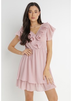 Różowa Sukienka Phaenathe ze sklepu Born2be Odzież w kategorii Sukienki - zdjęcie 140772606