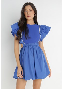 Granatowa Sukienka Altheia ze sklepu Born2be Odzież w kategorii Sukienki - zdjęcie 140775748