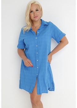 Niebieska Sukienka Ianthene ze sklepu Born2be Odzież w kategorii Sukienki - zdjęcie 140812208