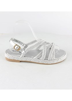 C&apos;M Sandały w kolorze srebrnym ze sklepu Limango Polska w kategorii Espadryle damskie - zdjęcie 140842675