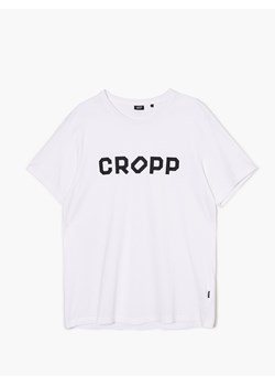 Cropp - Biały T-shirt z nadrukiem CROPP - biały ze sklepu Cropp w kategorii T-shirty męskie - zdjęcie 140893286