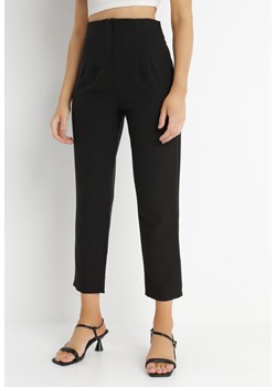 Czarne Spodnie Fynthi ze sklepu Born2be Odzież w kategorii Spodnie damskie - zdjęcie 140946446
