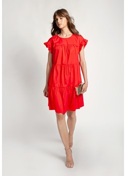 Czerwona sukienka z bawełny ze sklepu Molton w kategorii Sukienki - zdjęcie 140970498