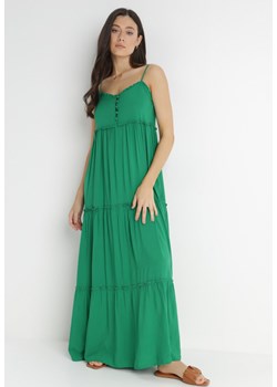 Zielona Sukienka Cilaris ze sklepu Born2be Odzież w kategorii Sukienki - zdjęcie 140988119