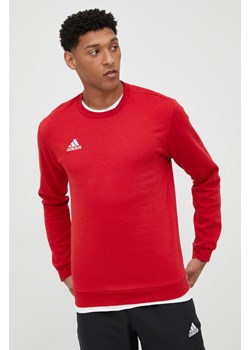 adidas Performance bluza męska kolor czerwony z aplikacją ze sklepu ANSWEAR.com w kategorii Bluzy męskie - zdjęcie 140996985
