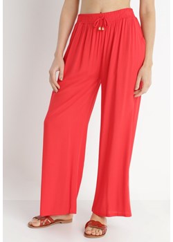 Czerwone Spodnie Sharrill ze sklepu Born2be Odzież w kategorii Spodnie damskie - zdjęcie 141126517