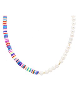 choker z koralikami i perłami srebrny,pozłacany ze sklepu ANIA KRUK w kategorii Naszyjniki - zdjęcie 141143567