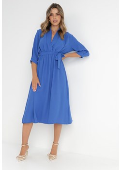 Niebieska Sukienka Rheniolea ze sklepu Born2be Odzież w kategorii Sukienki - zdjęcie 141153916