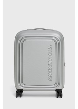 Mandarina Duck walizka LOGODUCK + kolor srebrny P10SZV54 ze sklepu ANSWEAR.com w kategorii Walizki - zdjęcie 141180586