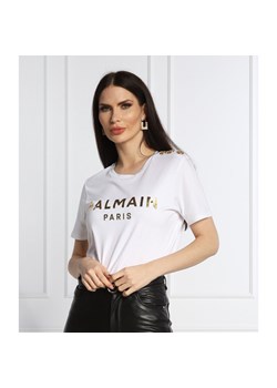 Balmain T-shirt | Regular Fit ze sklepu Gomez Fashion Store w kategorii Bluzki damskie - zdjęcie 141197018