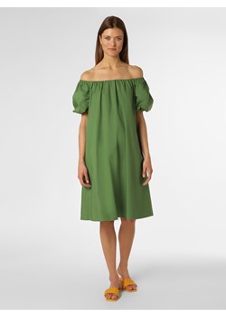 comma Sukienka damska Kobiety Bawełna zielony jednolity ze sklepu vangraaf w kategorii Sukienki - zdjęcie 141267119