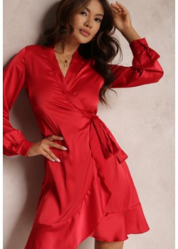Czerwona Sukienka Klymilea ze sklepu Renee odzież w kategorii Sukienki - zdjęcie 141287929