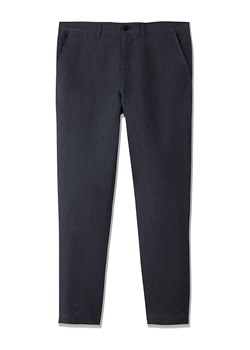 Lniane spodnie w kolorze granatowym ze sklepu Limango Polska w kategorii Spodnie męskie - zdjęcie 141294259