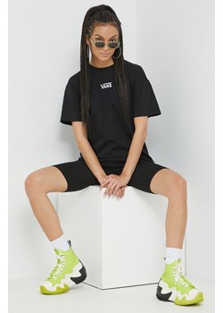 Vans t-shirt bawełniany kolor czarny ze sklepu ANSWEAR.com w kategorii Bluzki damskie - zdjęcie 141294996