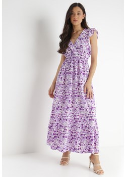 Fioletowa Sukienka Timaia ze sklepu Born2be Odzież w kategorii Sukienki - zdjęcie 141372138