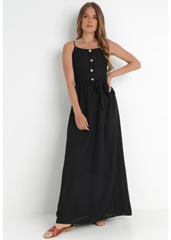 Czarna Sukienka Semazik ze sklepu Born2be Odzież w kategorii Sukienki - zdjęcie 141372288