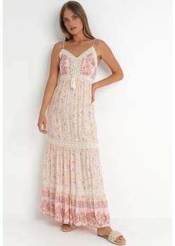 Różowa Sukienka Bakrey ze sklepu Born2be Odzież w kategorii Sukienki - zdjęcie 141375859