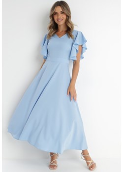 Niebieska Sukienka Emilienne ze sklepu Born2be Odzież w kategorii Sukienki - zdjęcie 141404338