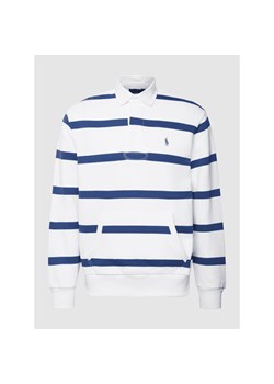 Bluza z kołnierzykiem polo ze sklepu Peek&Cloppenburg  w kategorii Bluzy męskie - zdjęcie 141460045