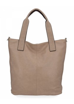Uniwersalna Torba Damska Shopper Bag firmy Hernan Ciemno Beżowa (kolory) ze sklepu PaniTorbalska w kategorii Torby Shopper bag - zdjęcie 141479675