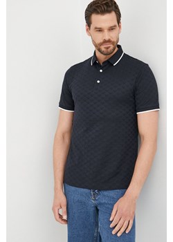 Emporio Armani polo bawełniane kolor granatowy ze sklepu ANSWEAR.com w kategorii T-shirty męskie - zdjęcie 141504568