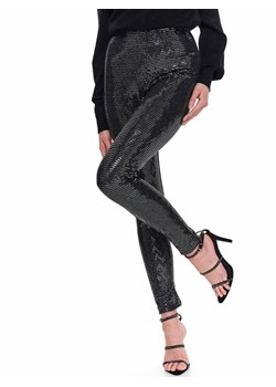Połyskujące legginsy z cekinami ze sklepu Top Secret w kategorii Spodnie damskie - zdjęcie 141513017
