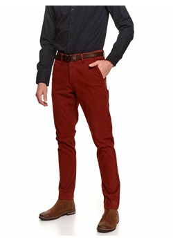Spodnie chino gładkie o kroju slim ze sklepu Top Secret w kategorii Spodnie męskie - zdjęcie 141518625