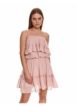 Sukienka na cienkich ramiączkach z falbankami ze sklepu Top Secret w kategorii Sukienki - zdjęcie 141520716